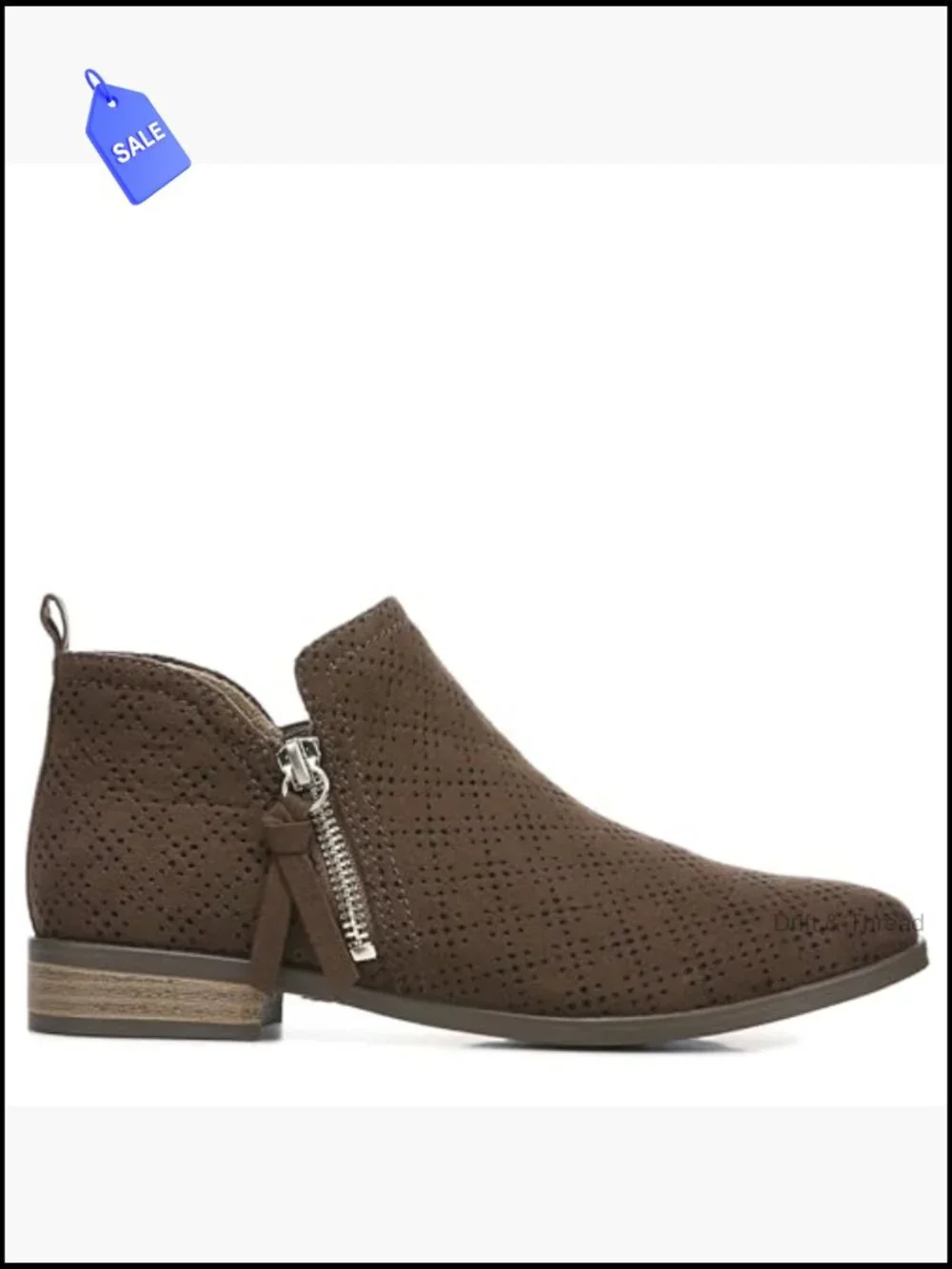 Women's Ankle Booties with Side Zip Comfortable Microfiber